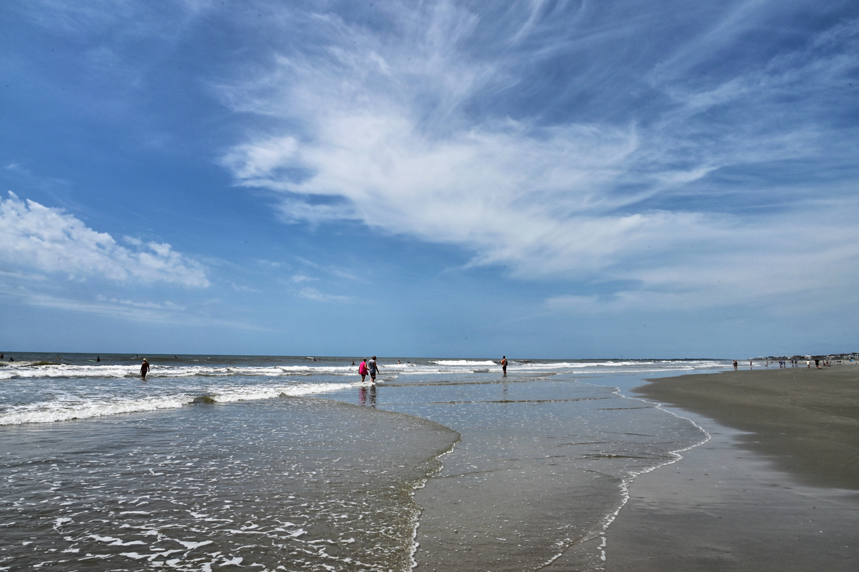 Less Crowds at Folly Beach during the fall months 