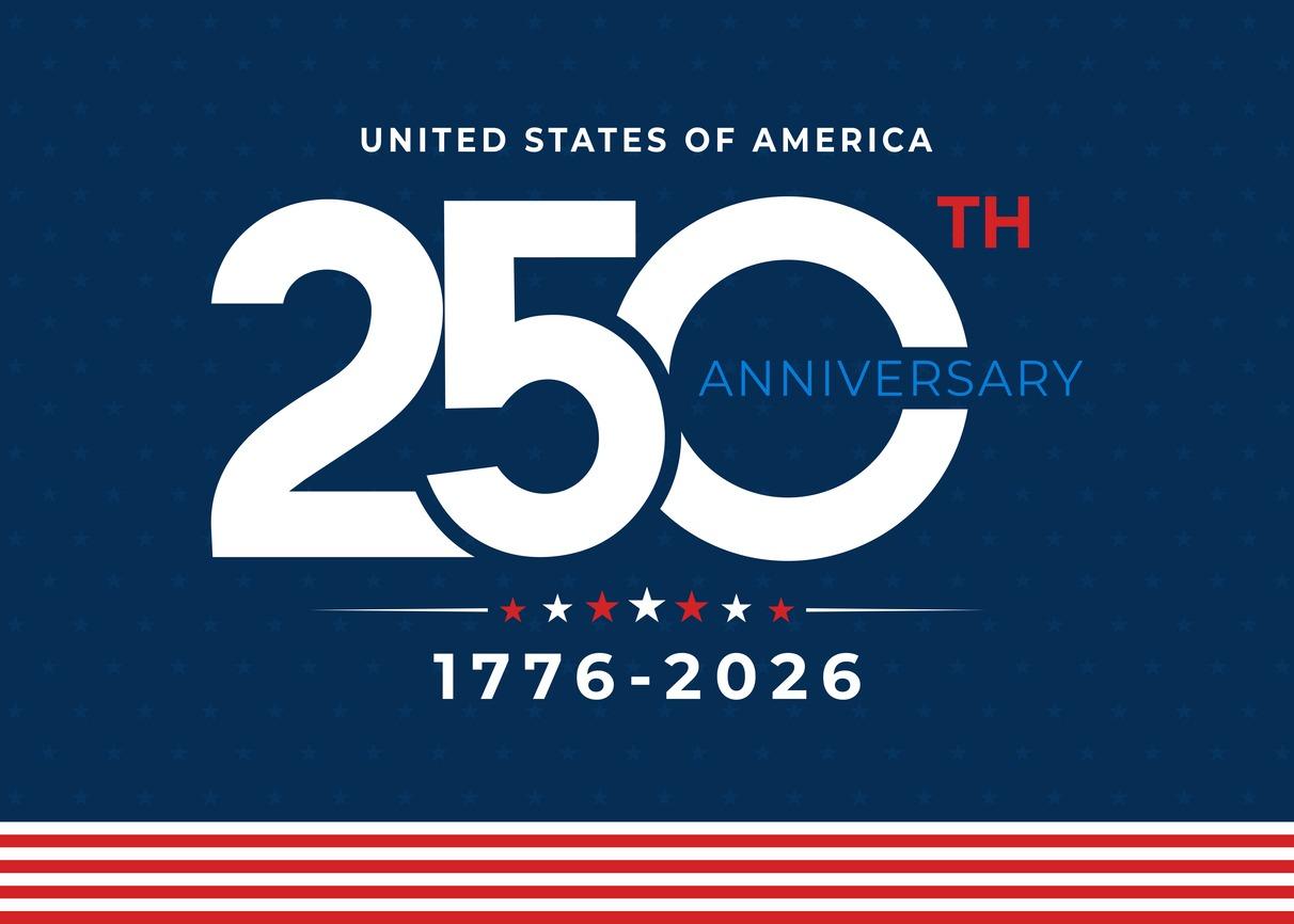 250th Years Anniversary of the United States of America Celebration Banner