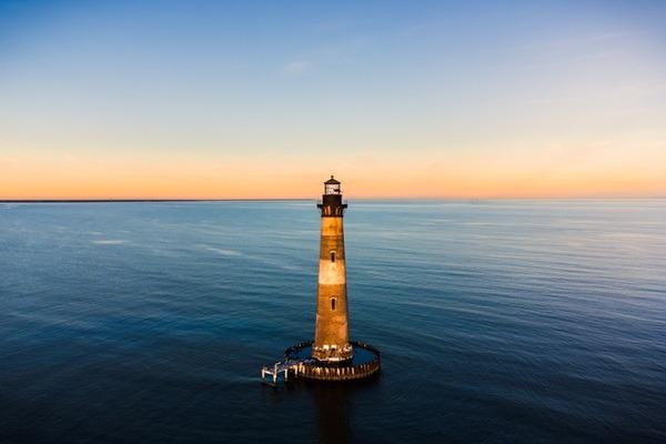 View of Folly Beach Lighthouse
